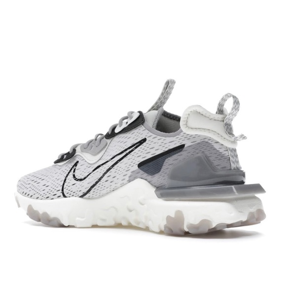Nike React Vision Vast Grey Black White - Picture 5 of 10